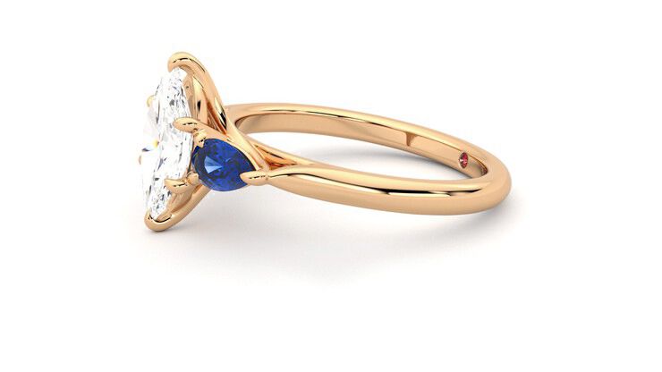 Taylor & Hart Affinity Marquise Engagement Ring 360 degree image 22
