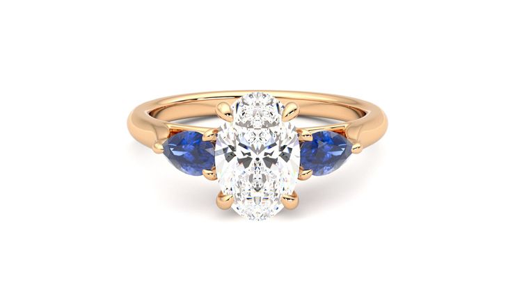 Taylor & Hart Affinity Oval Engagement Ring 360 degree image 0