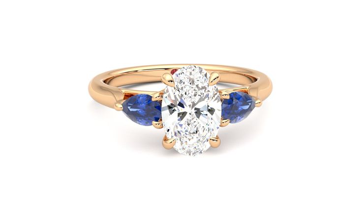 Taylor & Hart Affinity Oval Engagement Ring 360 degree image 2