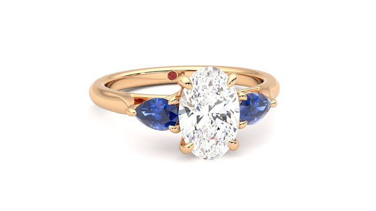 Taylor & Hart Affinity Oval Engagement Ring 360 degree image 3