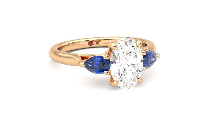 Taylor & Hart Affinity Oval Engagement Ring 360 degree image 4