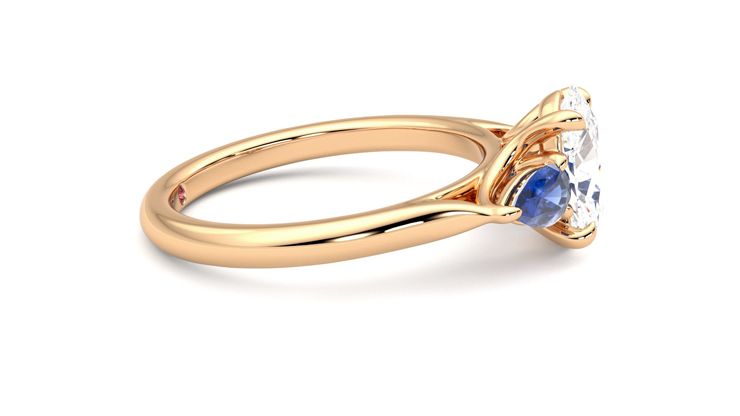 Taylor & Hart Affinity Oval Engagement Ring 360 degree image 9