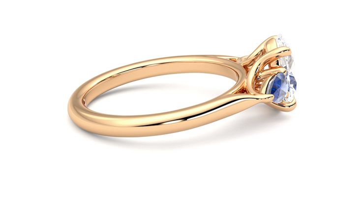 Taylor & Hart Affinity Oval Engagement Ring 360 degree image 10