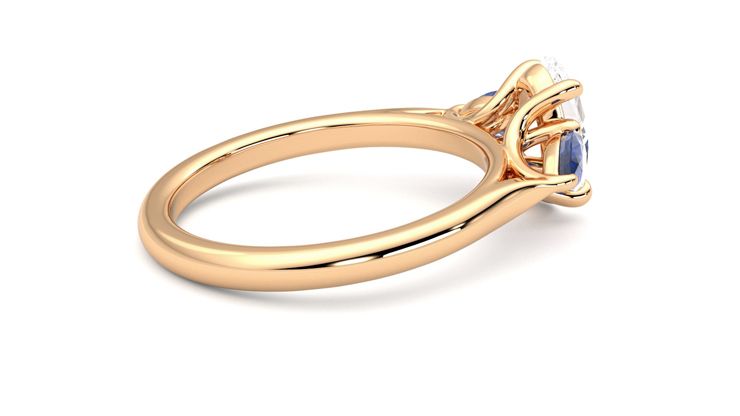 Taylor & Hart Affinity Oval Engagement Ring 360 degree image 11
