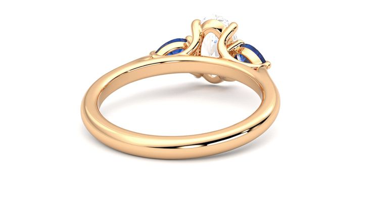 Taylor & Hart Affinity Oval Engagement Ring 360 degree image 14