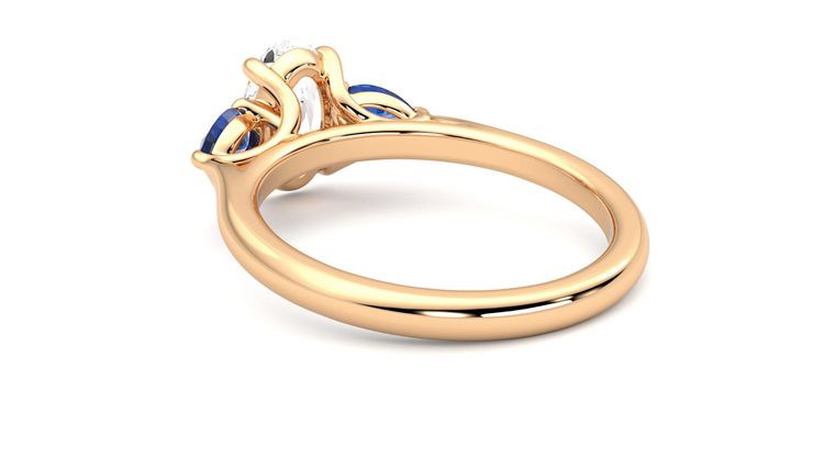Taylor & Hart Affinity Oval Engagement Ring 360 degree image 17
