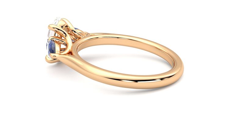 Taylor & Hart Affinity Oval Engagement Ring 360 degree image 19