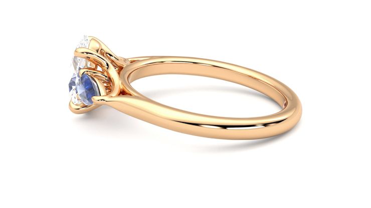Taylor & Hart Affinity Oval Engagement Ring 360 degree image 20