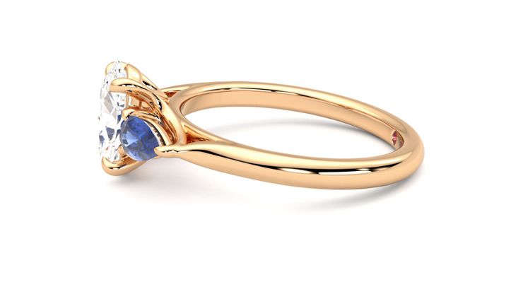 Taylor & Hart Affinity Oval Engagement Ring 360 degree image 21