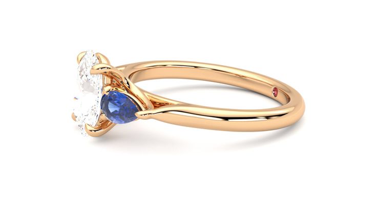 Taylor & Hart Affinity Oval Engagement Ring 360 degree image 22