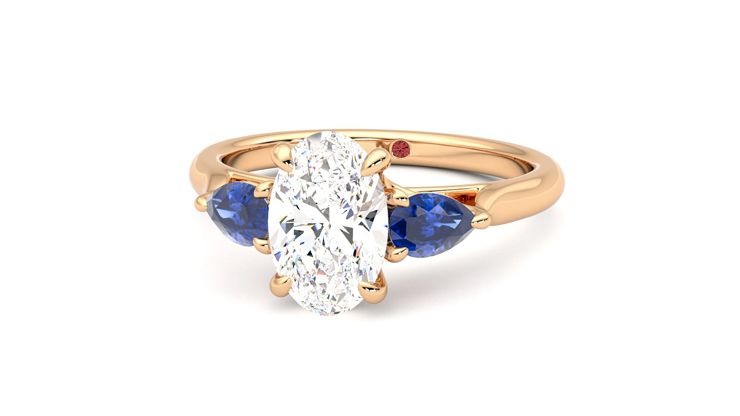 Taylor & Hart Affinity Oval Engagement Ring 360 degree image 27