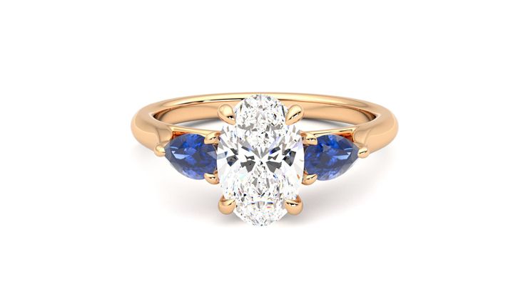 Taylor & Hart Affinity Oval Engagement Ring 360 degree image 29