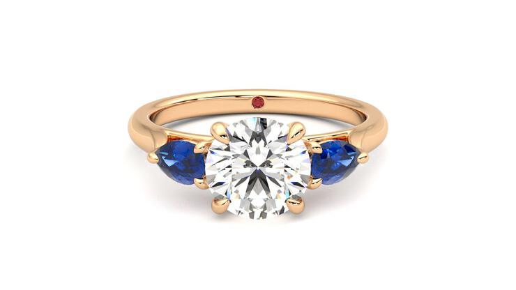 Taylor & Hart Affinity Round Engagement Ring 360 detail 01