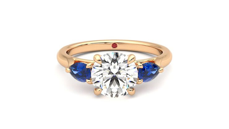 Taylor & Hart Affinity Round Engagement Ring 360 degree image 0