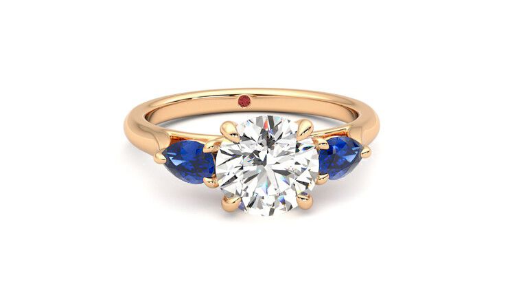 Taylor & Hart Affinity Round Engagement Ring 360 degree image 2