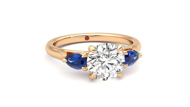 Taylor & Hart Affinity Round Engagement Ring 360 degree image 3