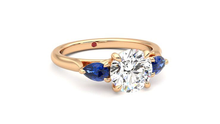 Taylor & Hart Affinity Round Engagement Ring 360 degree image 4