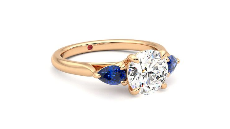 Taylor & Hart Affinity Round Engagement Ring 360 degree image 5