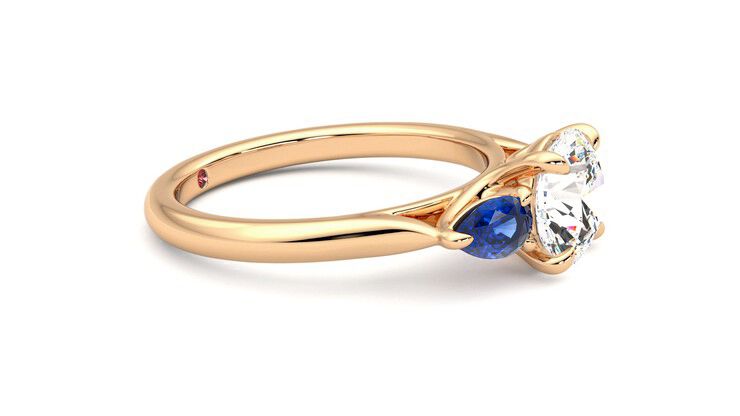Taylor & Hart Affinity Round Engagement Ring 360 degree image 8