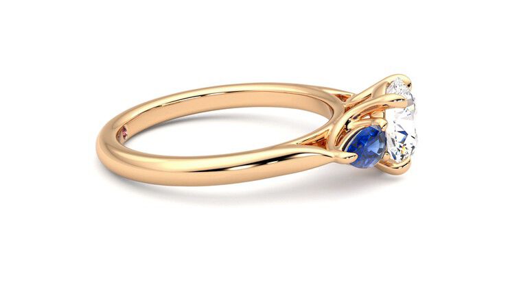 Taylor & Hart Affinity Round Engagement Ring 360 degree image 9