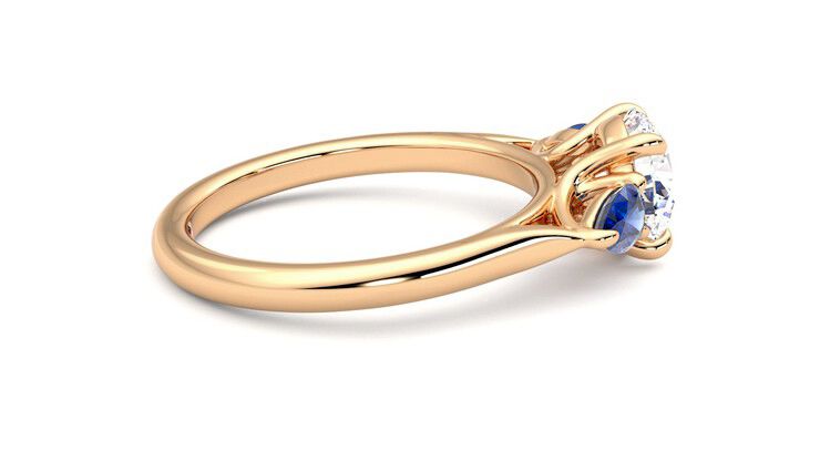 Taylor & Hart Affinity Round Engagement Ring 360 degree image 10