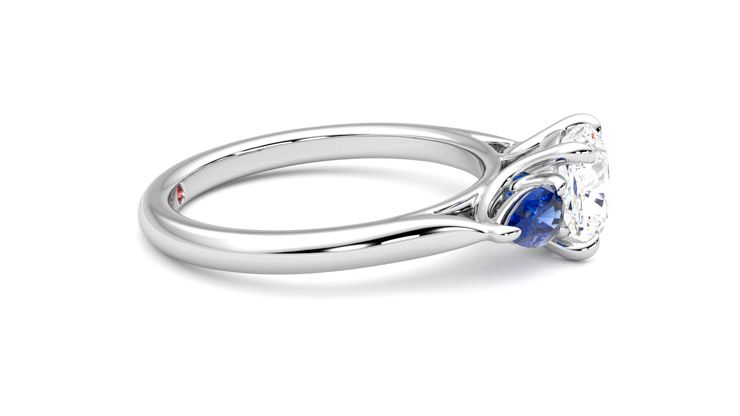 Taylor & Hart Affinity Cushion Engagement Ring 360 degree image 9