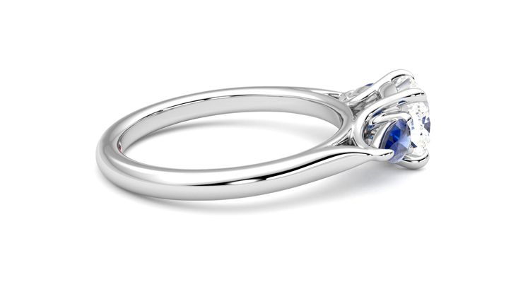 Taylor & Hart Affinity Cushion Engagement Ring 360 degree image 10
