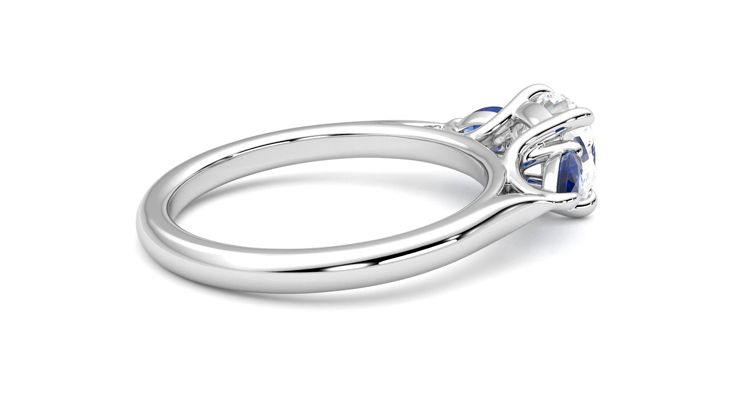 Taylor & Hart Affinity Cushion Engagement Ring 360 degree image 11