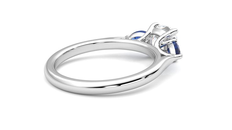 Taylor & Hart Affinity Cushion Engagement Ring 360 degree image 12