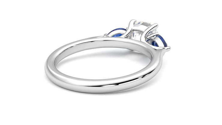Taylor & Hart Affinity Cushion Engagement Ring 360 degree image 13