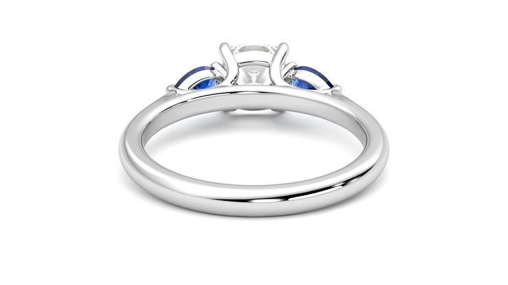 Taylor & Hart Affinity Cushion Engagement Ring 360 degree image 15