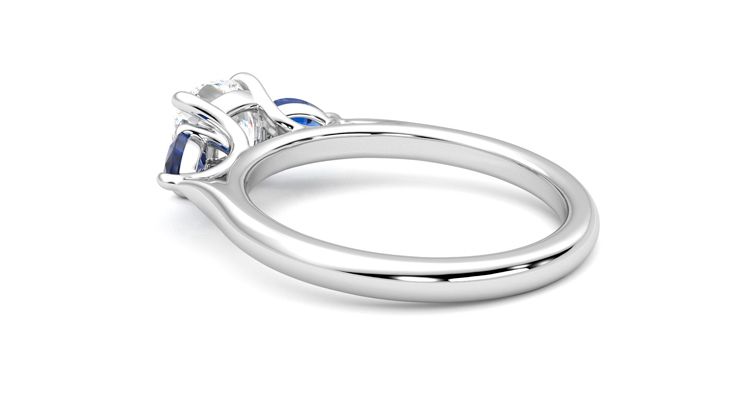 Taylor & Hart Affinity Cushion Engagement Ring 360 degree image 18