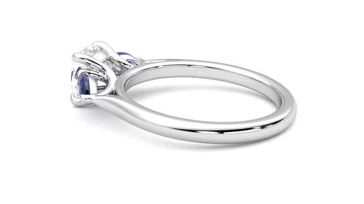 Taylor & Hart Affinity Cushion Engagement Ring 360 degree image 19