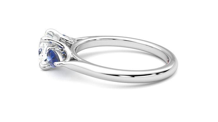 Taylor & Hart Affinity Cushion Engagement Ring 360 degree image 20