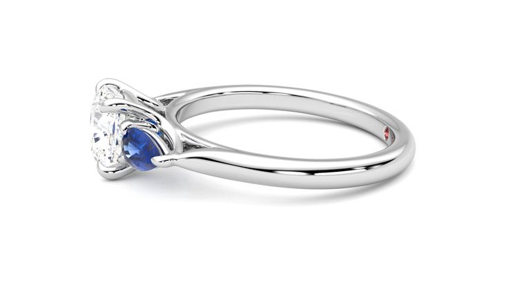 Taylor & Hart Affinity Cushion Engagement Ring 360 degree image 21