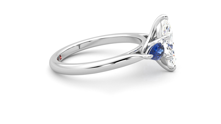 Taylor & Hart Affinity Marquise Engagement Ring 360 degree image 9