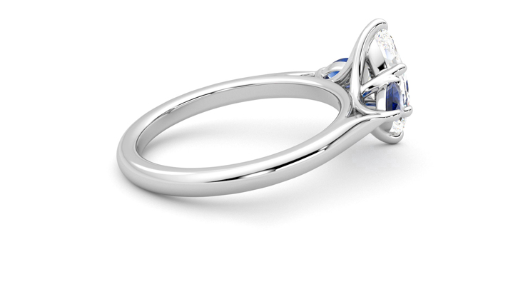 Taylor & Hart Affinity Marquise Engagement Ring 360 degree image 11