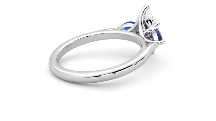 Taylor & Hart Affinity Marquise Engagement Ring 360 degree image 12