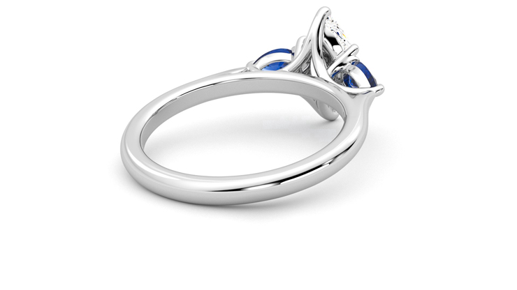 Taylor & Hart Affinity Marquise Engagement Ring 360 degree image 13