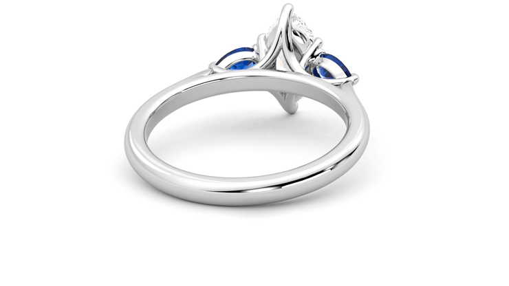 Taylor & Hart Affinity Marquise Engagement Ring 360 degree image 14
