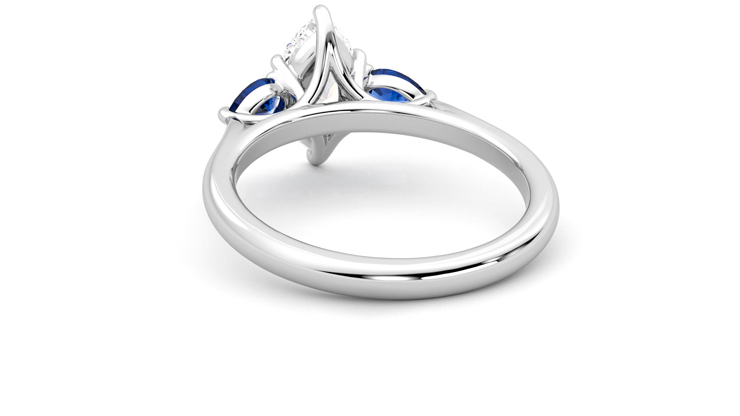 Taylor & Hart Affinity Marquise Engagement Ring 360 degree image 16