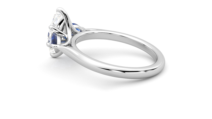 Taylor & Hart Affinity Marquise Engagement Ring 360 degree image 19