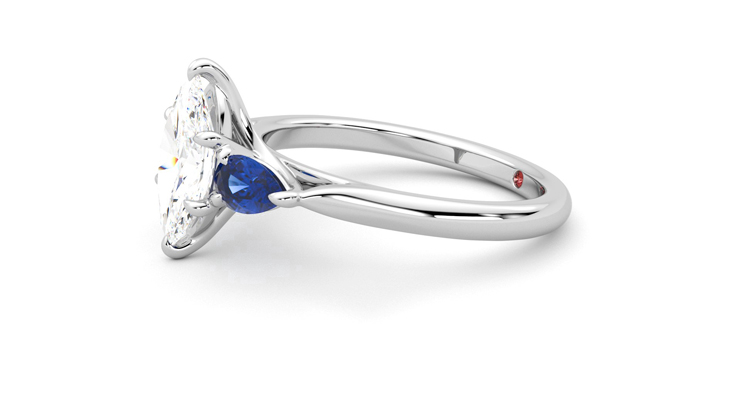 Taylor & Hart Affinity Marquise Engagement Ring 360 degree image 22