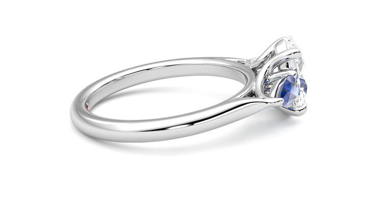 Taylor & Hart Affinity Oval Engagement Ring 360 degree image 9