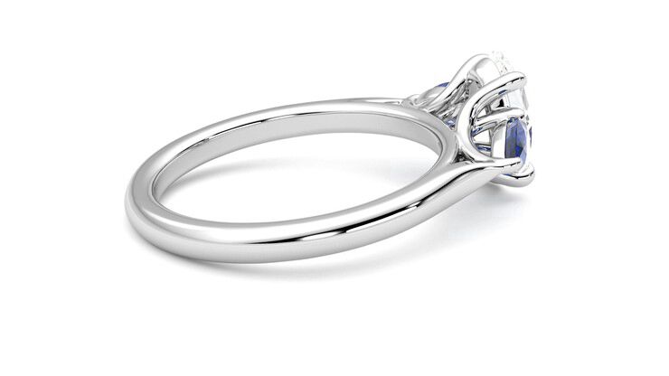 Taylor & Hart Affinity Oval Engagement Ring 360 degree image 10