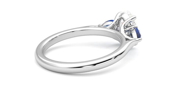 Taylor & Hart Affinity Oval Engagement Ring 360 degree image 11