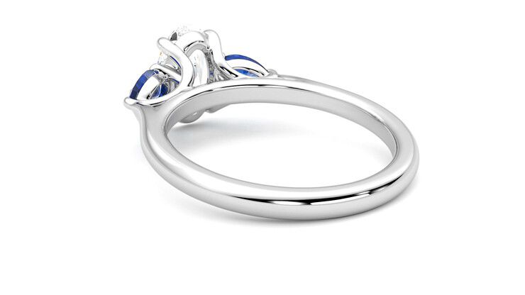 Taylor & Hart Affinity Oval Engagement Ring 360 degree image 16