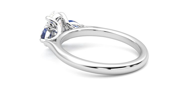 Taylor & Hart Affinity Oval Engagement Ring 360 degree image 17
