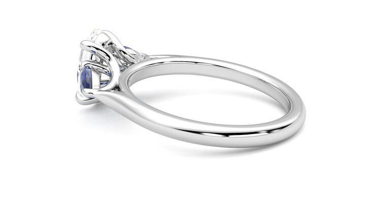 Taylor & Hart Affinity Oval Engagement Ring 360 degree image 18