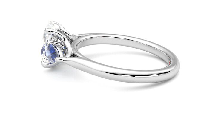 Taylor & Hart Affinity Oval Engagement Ring 360 degree image 19